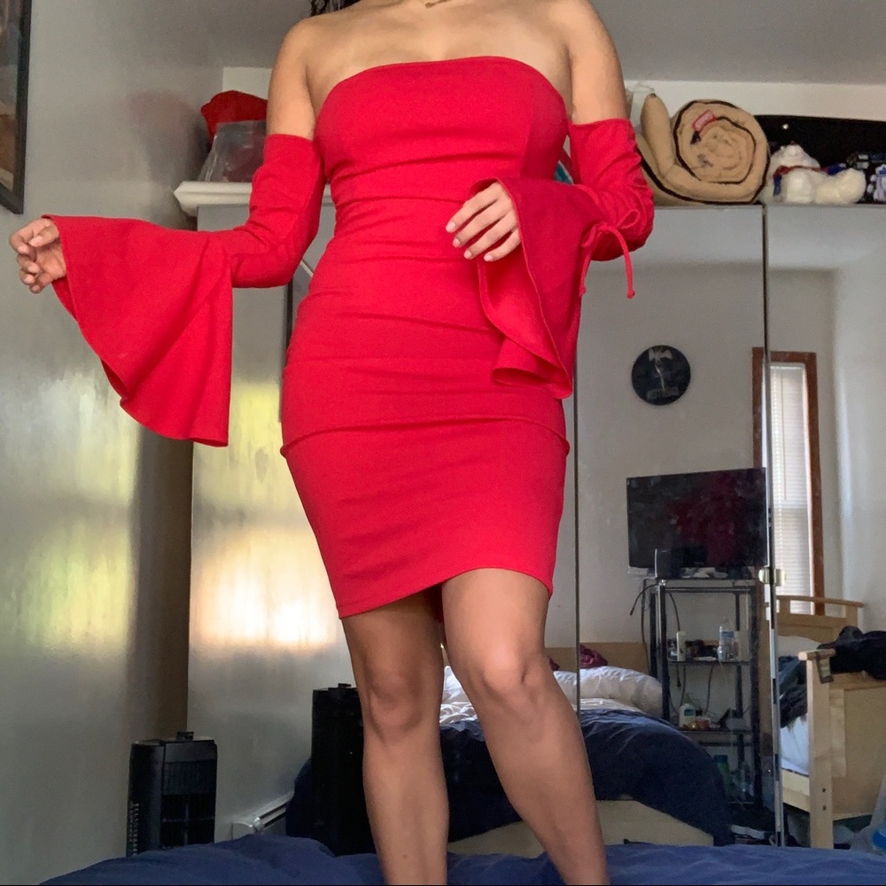 Off the shoulder dress
